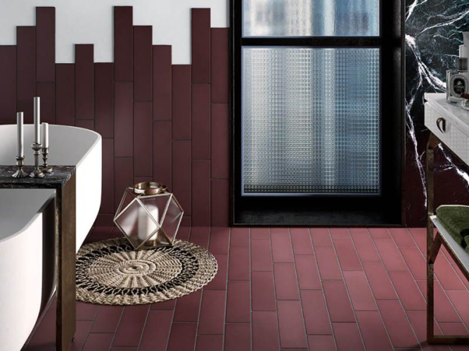 Плитка Equipe Stromboli 25895 Oxblood 9,2x36,8