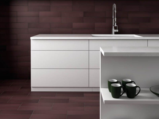 Плитка Equipe Stromboli 25895 Oxblood 9,2x36,8