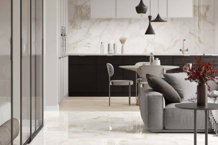 Керамогранит Laparet Calacatta Oro Золотой Матовый 60x60