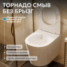Унитаз ABBER Bequem AC1102T подвесной белый, безободковый, смыв торнадо