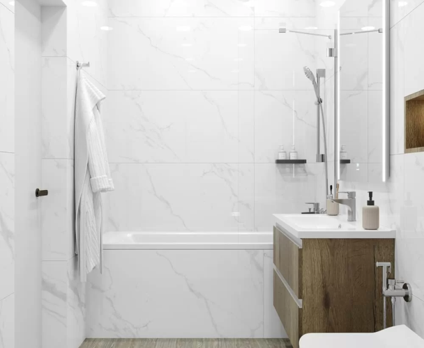 Керамогранит Ceradim х9999304592 Statuario Justice Grey Белый Полированный 60х60