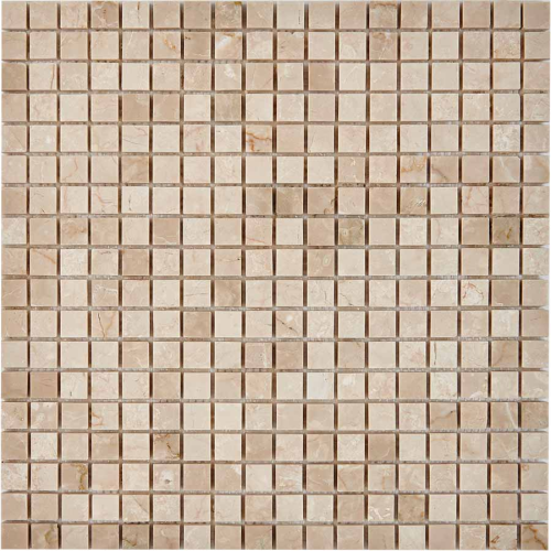 Мозаика Pixel Mosaic PIX 231 Cream marfil, чип 15x15 мм, сетка 305х305x4 мм, Полированная