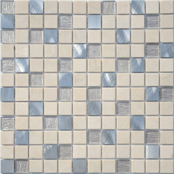 Мозаика LeeDo Ceramica Cream Velour (23x23x4) 298х298, глянцевая и матовая