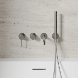 Смеситель ABBER Wasser Kreis 316 AF8130BGG для ванны скрытого монтажа, оружейная сталь брашированная