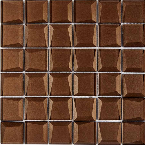 Мозаика Pixel Mosaic PIX740 из стекла, чип 48x48 мм, сетка 300х300x8 мм