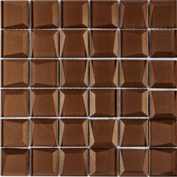 Мозаика Pixel Mosaic PIX740 из стекла, чип 48x48 мм, сетка 300х300x8 мм