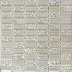 Мозаика NSmosaic SG-8028 стекло (23*48*8) 298х298, глянцевая