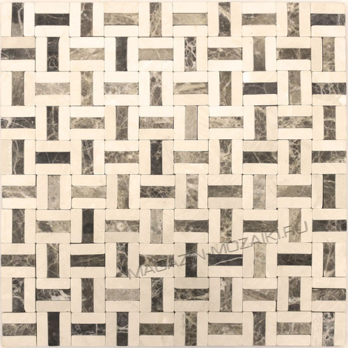 Мозаика NSmosaic K-703 камень (10x30) 300х300, матовая