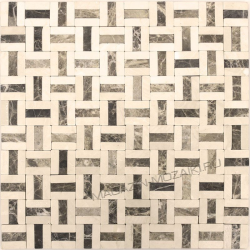 Мозаика NSmosaic K-703 камень (10x30) 300х300, матовая