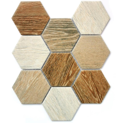 Мозаика Bonaparte Wood comb (95х110х6) 295х256, матовая