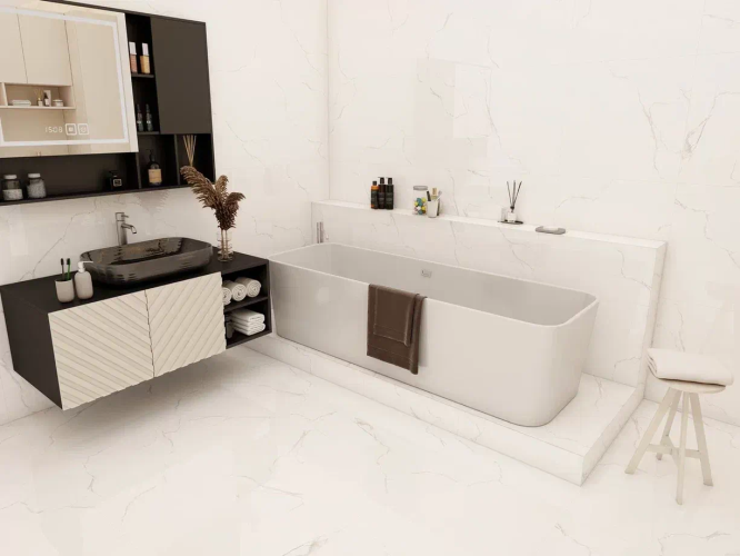 Керамогранит Duna RP-203102 Sisam White Glossy 60x120