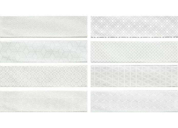 Керамическая плитка Cifre Decor Opal White 7.5x30