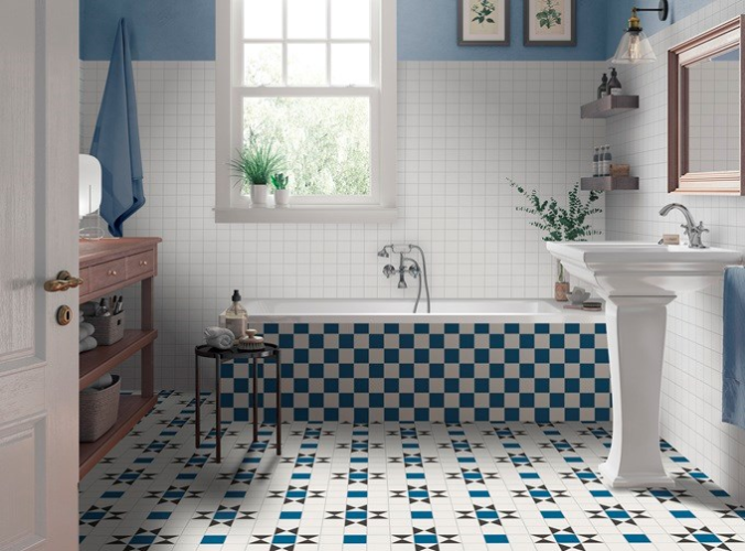 Керамогранит NiceKer Victorian Bristol Blue 45,2x45,2