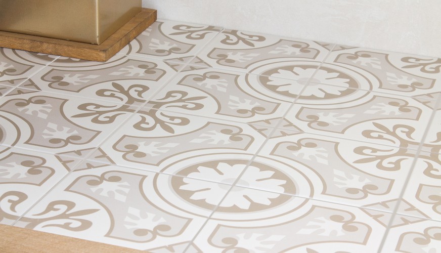Керамогранит Smile Tile Эклектика Пальмира бежевый 20x20
