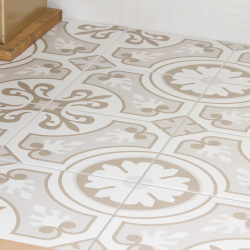 Керамогранит Smile Tile Эклектика Пальмира бежевый 20x20