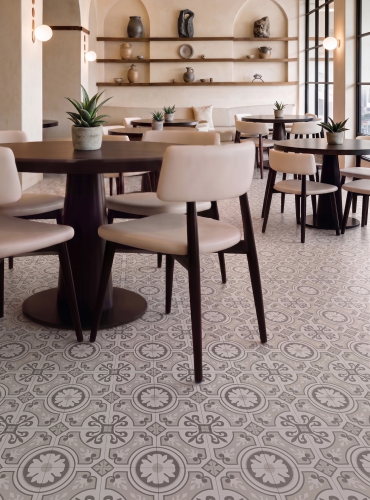 Керамогранит Smile Tile Эклектика Пальмира бежевый 20x20