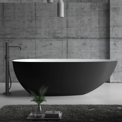 Акриловая ванна ABBER AB9211MB черная матовая