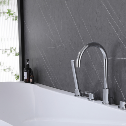 Смеситель ABBER Wasser Kreis AF8113 на борт ванны, хром