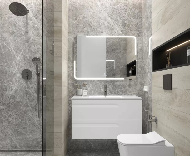 Керамогранит Ceradim х9999304215 Mramor Story Grey Серый Матовый 60х60