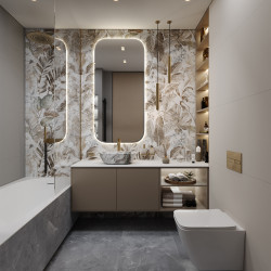 Керамогранит Staro Slim Elite Flower Decor A+B Matt 60x120