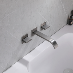 Смеситель ABBER Wasserfall AF8612NG для раковины скрытого монтажа, никель