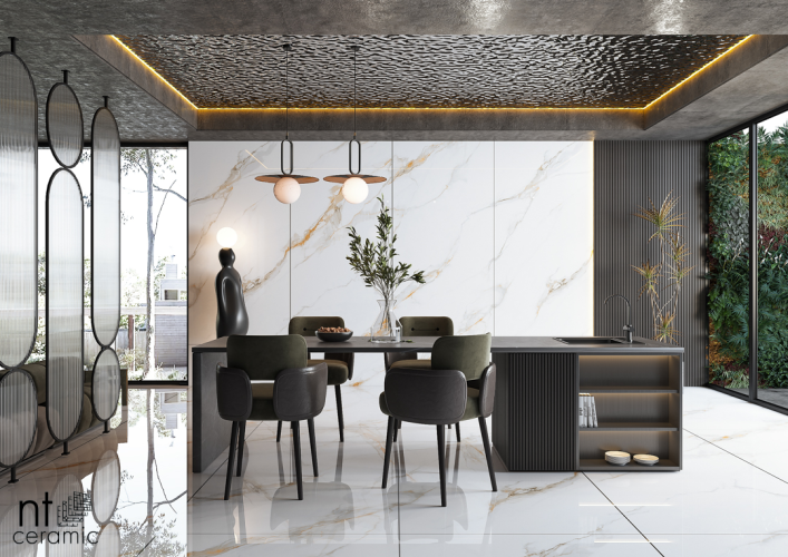 Керамогранит NT Ceramic NTT3002P Calacatta Gold 120x240