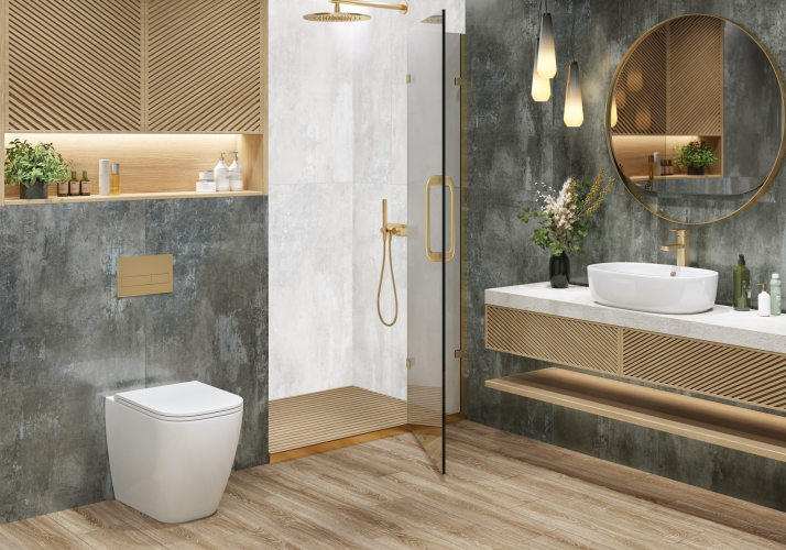 Керамогранит Delacora D60221M Centro Marengo матовый карвинг 60x60