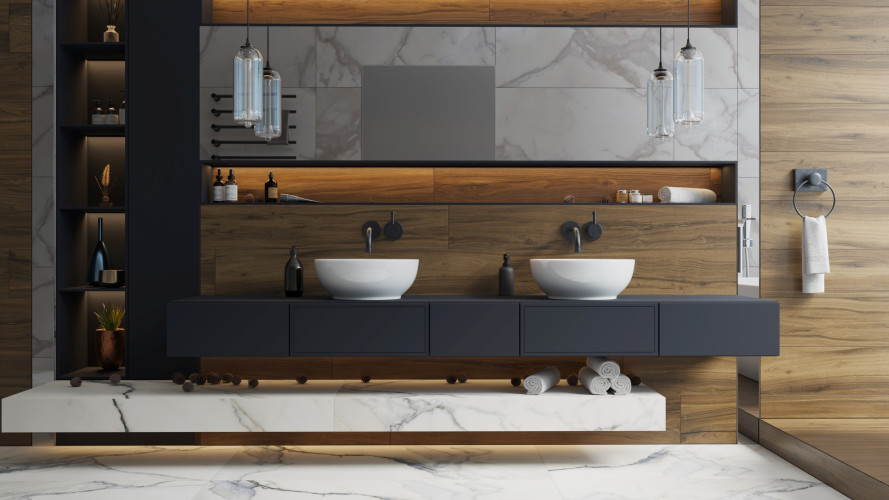 Керамогранит Kerranova K-2102/SR Alleya Коричневый 60x120