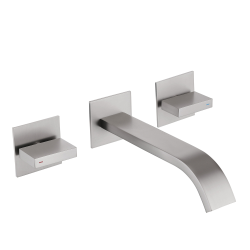 Смеситель ABBER Wasserfall AF8612SP для раковины скрытого монтажа, сатин