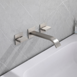 Смеситель ABBER Wasserfall AF8612SP для раковины скрытого монтажа, сатин