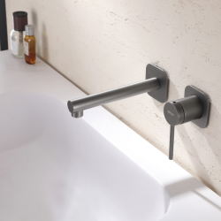 Смеситель ABBER Emotion AF8812NG для раковины скрытого монтажа, никель