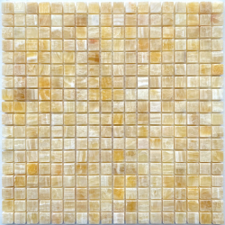 Мозаика Pixel Mosaic PIX 305 Honey onyx, чип 15x15 мм, сетка 305х305x8 мм, Полированная