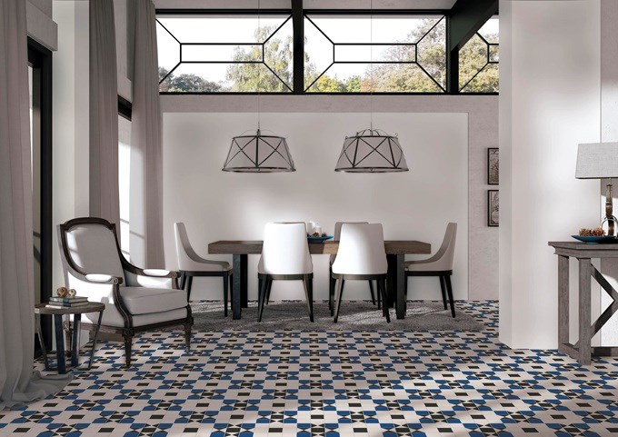 Керамогранит NiceKer Victorian Manchester Blue 45,2x45,2