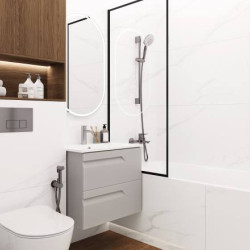 Керамогранит Ceradim Carrara Excellent Silver белый матовый 60х120