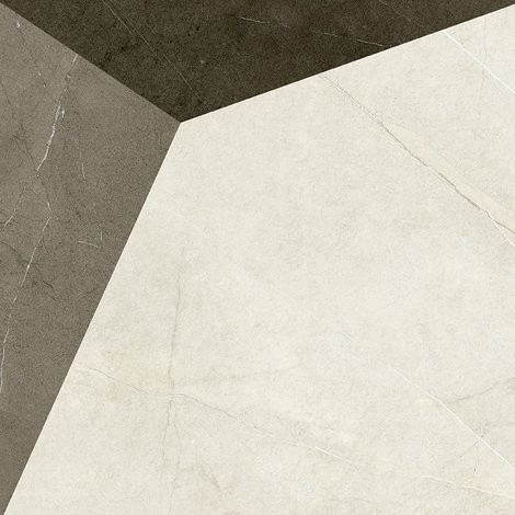 Керамогранит Coliseum Fiamma 610080000235 / Фьямма Уайт Вставка Фрэйм 60x60