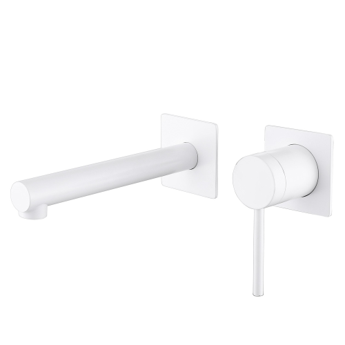 Смеситель ABBER Emotion AF8812W для раковины скрытого монтажа, белый матовый