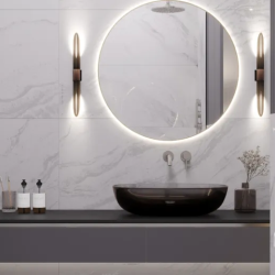 Керамогранит Laparet LP6012G0571R Solo Argento серый глянцевые чернила 59,5х119,1