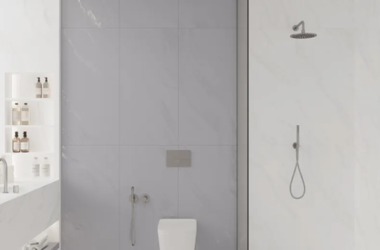 Керамогранит Laparet LP6012G0571R Solo Argento серый глянцевые чернила 59,5х119,1