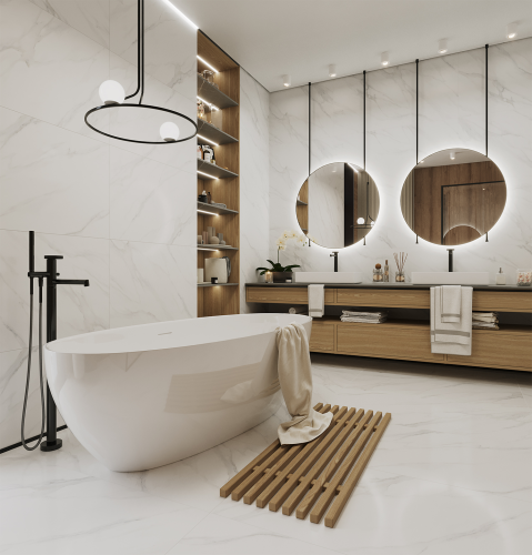 Керамогранит Staro Palacio Swizer White Polished 60x120