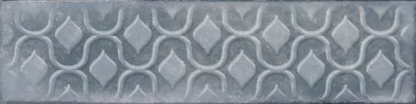 Керамическая плитка Декор Cifre Relieve Drop Blue Brillo 7.5x30