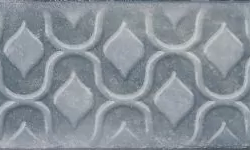 Керамическая плитка Декор Cifre Relieve Drop Blue Brillo 7.5x30