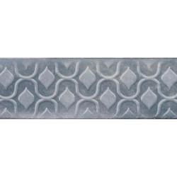 Керамическая плитка Декор Cifre Relieve Drop Blue Brillo 7.5x30