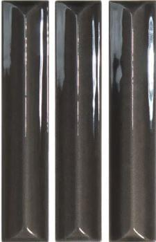 Керамическая плитка Wow 139396 Nouvelle Vague Charcoal Gloss 3x16