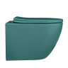 Унитаз ABBER Bequem AC1101MBG подвесной темно-зеленый матовый, безободковый