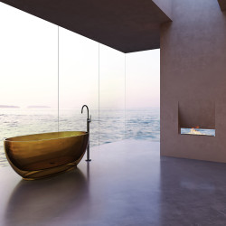 Прозрачная ванна ABBER Kristall AT9703Vesuvian оливковая