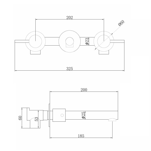 Смеситель ABBER Emotion AF88121 для раковины скрытого монтажа, хром