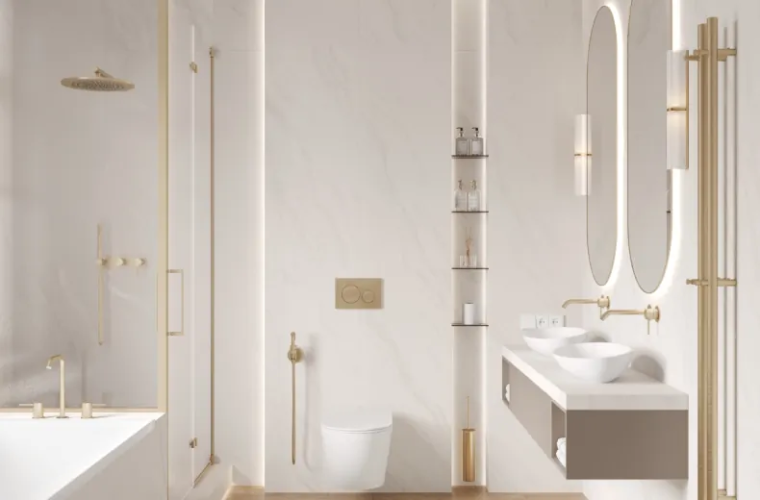 Керамогранит Laparet LP6012G0561R Solo Avorio кремовый глянцевые чернила 59,5х119,1