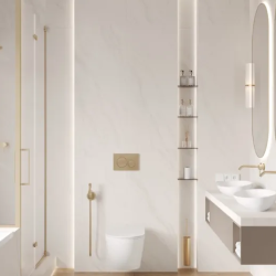 Керамогранит Laparet LP6012G0561R Solo Avorio кремовый глянцевые чернила 59,5х119,1