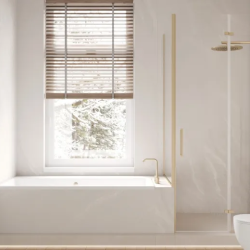 Керамогранит Laparet LP6012G0561R Solo Avorio кремовый глянцевые чернила 59,5х119,1