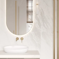 Керамогранит Laparet LP6012G0561R Solo Avorio кремовый глянцевые чернила 59,5х119,1